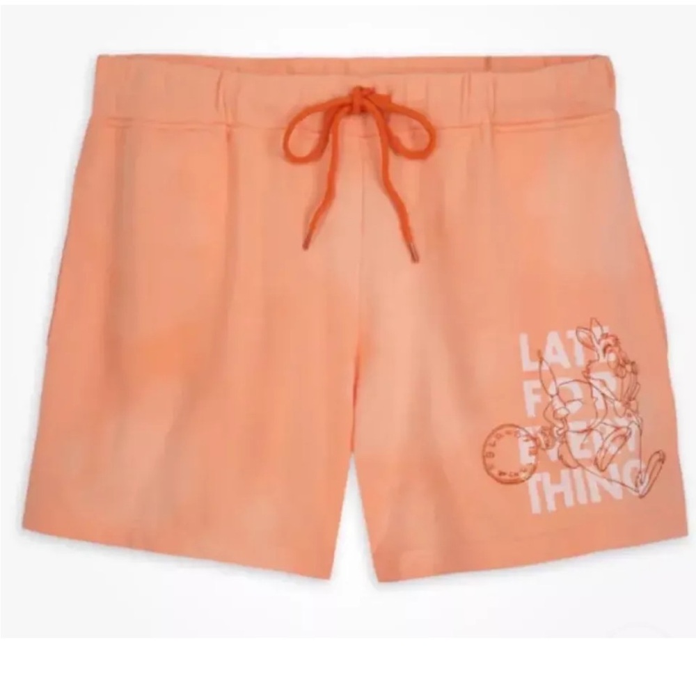 Disney Alice in Wonderland White Rabbit Women's Shorts Late for Everything M